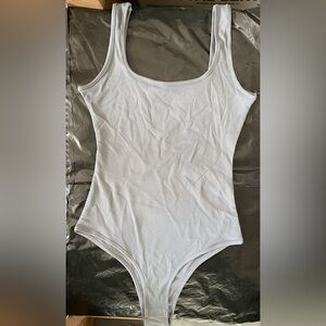 Women's Ribbed bodysuit, black, white, grey 3 pieces set, size M